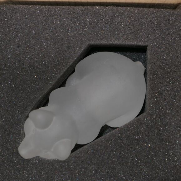 VTG NIB Princeton Gallery Crystal Small Pig Figurine Treasury Of Pigs Farmcore - Picture 10 of 14